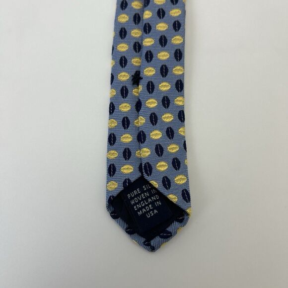 BROOKS BROTHERS Tie Polka Dot 60”Geometric Pure Silk Made In USA Coffee Bean - Picture 5 of 5